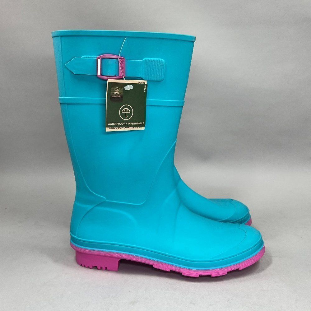 Kamik Girl's Size 6 RAINDROPS‎ Waterproof Rain Boots